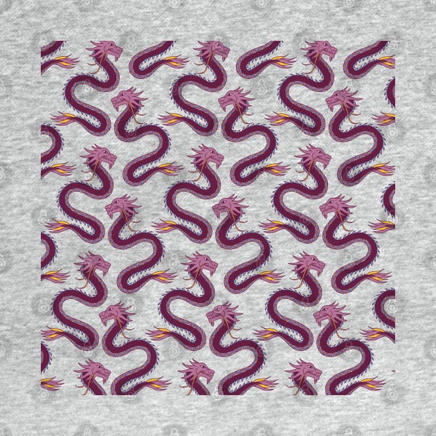 Purple Dragons by HLeslie Design